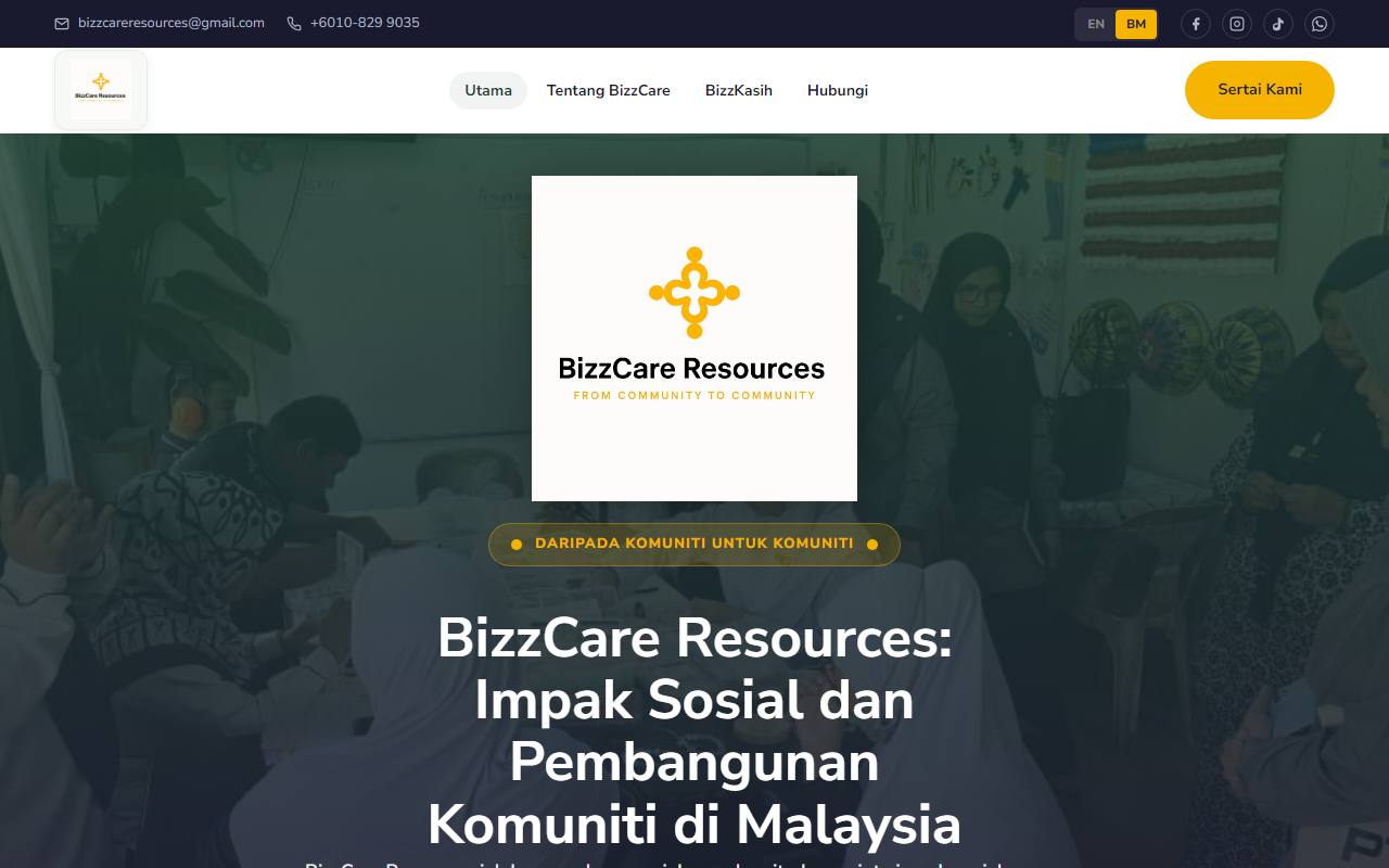 Bahasa Melayu Version section of the website