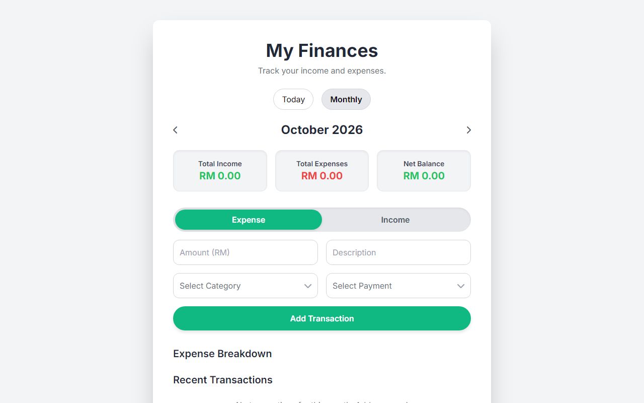 BudgetBuddy website preview